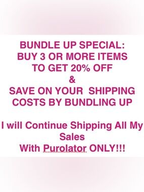 BUNDLE UP SPECIAL, any 3 items or more, 20% OFF